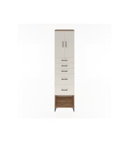 Hyperion Dolap 2 Raflı 5 Çekmeceli 2 Kapaklı 60x44x243 Çam-Aytaşı