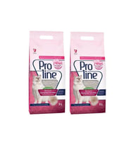 Proline Doğal Topaklanan Baby Powder Kokulu Kedi Kumu 5 Lt 2 Adet