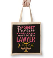Forget Princess I Want to Be a Lawyer Bez Çanta Uzun Saplı