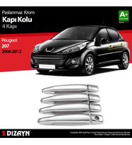 Peugeot 207 Krom Kapı Kolu 4 Kapı 2006-2012
