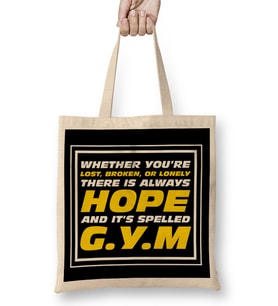 Hope Is Spelled Gym Bez Çanta Uzun Saplı
