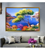 Altın Çerçeveli dekoratif tablo a126 (Gold)