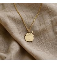 Kişiye Özel 925 Ayar Gümüş Tasarım Cadı Kazanı Kolye (Gold)