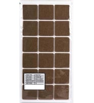 Yapışkanlı Keçe 35*35mm 18 Adet (Kahverengi Açık)