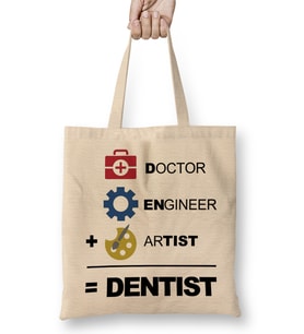 Doctor Engineer Artist Dentist 024 Bez Çanta Uzun Saplı