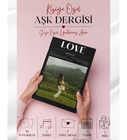 Love Dergi -12 Sayfa (25 Fotoğraflı) Aşk Dergisi Sevgiliye Dergi Kişiye Özel Aşk Dergisi