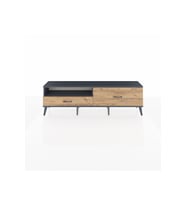 Arges TV Ünitesi Tek Raflı 2 Çekmeceli  176x30x51 Antrasit-Antrasit/Çam