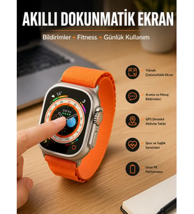 Akıllı Saat Uyku ve Spor Takibi Yeni Nesil Bluetooth Bağlantılı Amoled Ekran