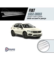 Fiat Egea Cross Krom Cam Çıtası 4 Parça 2020 Ve Üzeri Paslanmaz Çelik
