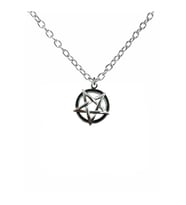 Vika (Wicca) Pentagram Figürlü Kolye – 60 cm Zincirli, Gotik & Unisex Takı