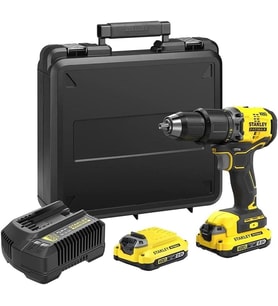 Stanley Sbd715D2K-Tr 18V 2.0Ah V20 Li-Ion Çift Akülü Kömürsüz Darbeli Matkap Standart (Çok Renkli)