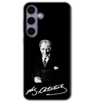 Galaxy S24 Kılıf HD Desen Baskılı Kılıf - Atatürk İmza