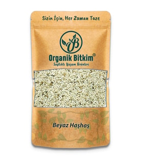 Organik Bitkim Beyaz Haşhaş 1 kg