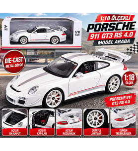1:18 911 GT3 RS 4.0 Beyaz Model Araba
