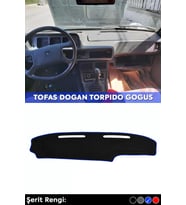 Tofas Dogan Torpıdo Gogus 3d Torpido Koruma Kılıfı - Ön Göğüs Kaplama - Mavi Şerit