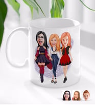 BK Gift Kişiye Özel Bekarlığa Veda Karikatürlü Beyaz Kupa Bardak-5