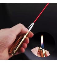 Yeni Altın Ucu Lazer Kızılötesi Alev Mermi Çakmak Yaratıcı Askeri Model