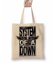 System of a Down Bez Çanta Uzun Saplı