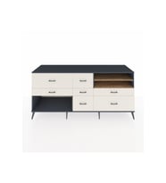 Kronos Konsol 2 Raflı 7 Çekmeceli  220x59x99 Antrasit-Çam/Aytaşı