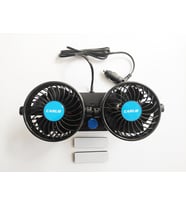 Replax 12 Volt Araç Içi Torpido Üstü Çift Fanlı Oto Vantilatör 360° Dönebilir