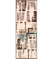 Eskitme Desen Dora Seri Şal Eşarp Askısı İle Birlikte 75x200 Vizon Kahverengi-75