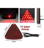 F1 Üçgen Flashlı Led Stop Lambası Yeni Model Kırmızı Camlı ONP817