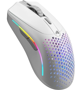 Glorious Model O 2 Mini Kablosuz Beyaz Oyuncu Faresi: 57 Gram, 210 Saate Kadar Pil Ömrü, Çifte Kablo (Çok Renkli)