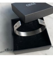 Çelik Bileklik Premium 316L Ürün İki Yönlü Kullanılır (Gümüş Gri)