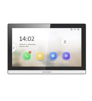 Nif Bilişim Hikvision DS-KH6350-WTE1 7" Wi-Fi Dokunmatik Ekranlı Çok Yönlü Mikrofon Villa Tipi İnterkom İç Ünite (Siyah)