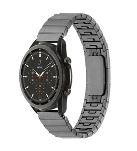 Huawei Honor Magic 2 46mm 22mm Uyumlu Kordon Paslanmaz Çelik Luxury Zore KRD-82 Kayış (Gri)