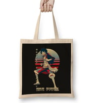 One Piece Luffy 04 Bez Çanta Uzun Saplı