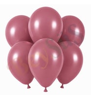 Yaban Çileği Renk Lateks Retro Balon (30 cm) - 6 Adet
