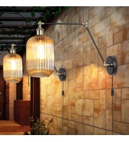 MYLİGHTS  TEK FİYATIDIR  RETRO ÜÇ MAFSALI  BAL CAMLI  RUSTİK VİNTAGE KABLOLU APLİK  