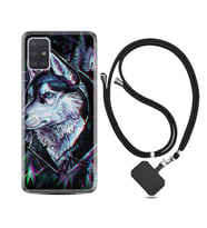 Samsung a71 A72 A73 A7 A9 2018 C7 C9 Kılıf Boyun Askılı Silikon Dog Eyes 1761