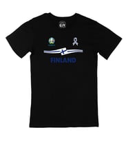 Finlandiya Euro 2020 Siyah Tişört