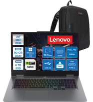 Lenovo Loq 17IRX10 Intel Core I7 13650HX 80GB Ddr5 6tb SSD RTX5060 8gb 115W Windows 11 Home 17.3 Inç Fhd (1920X1080) IPS 300NITS 165HZ %100 Srgb Taşınabilir Bilgisayar W83JH006ETRH41 + Zetta Çanta