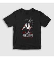 Presmono Unisex Çocuk Siyah Ohma Tokita V2 Anime Kengan Ashura T-Shirt 318142tt