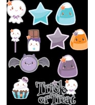 Sevimli Sticker Set 1  12 Parça Telefon, Tablet, Defter, Laptop Sticker