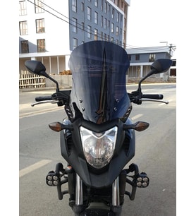 MOTOCAM Honda NC 700 750 X Ön Cam 2012-2015 Model 50cm Siyah Renkli 4mm ORTA BOYLU