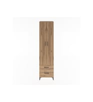 Hyperion Dolap 5 Raflı 2 Çekmeceli 2 Kapaklı 60x44x243 Çam-Çam