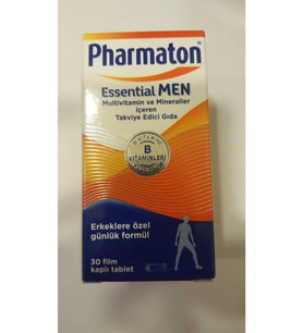 Pharmaton Essential Men Multivitamin Ve Mineraller Içeren Takviye Edici Gıda 30 Tablet