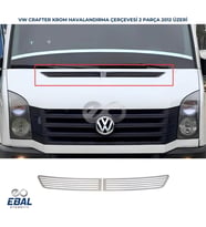 Vw Crafter Krom Kaput Havalandırma Çerçeve 2 Parça 2012-2017 Arası P.Çelik (Gümüş)