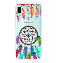 PrintiFy Samsung Galaxy A30 ile Uyumlu 1mm Slim Fit Nazar Boncuğu 6 Baskılı Şeffaf  Kılıf