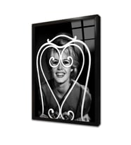 Birigitte Bardot Çerçeveli Cam Tablo