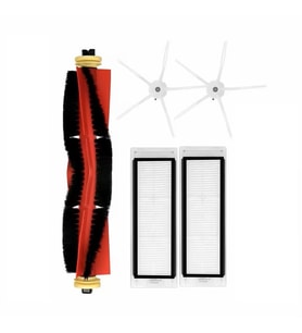 Roborock S6 Pure Uyumlu 1 ADET ANA FIRÇA 2 ADET FİLTRE 2 ADET BEYAZ YAN FIRÇA