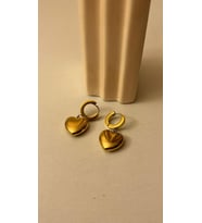 Kashpanya çelik gold küpe