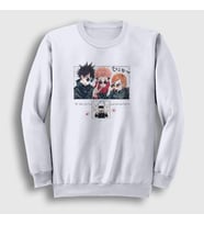 Presmono Unisex Beyaz Lost In Paradise V3 Jujutsu Kaisen Sweatshirt 352021tt