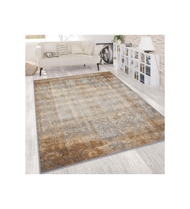 Rovigo Home Dijital Baskı Yıkanabilir Kaymaz Taban Salon Halısı  RVG1808 (Kahverengi)