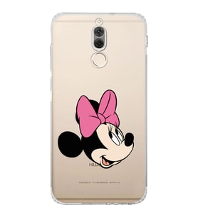 Huawei Mate 10 Lite  Kamera korumalı Kapak Minnie Mouse Tasarımlı  Şeffaf Kılıf