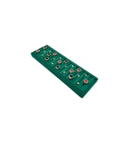 Yüzük Küpe Koldüğmesi Takı Standı Yeşil Uzun 34 x 11 Cm